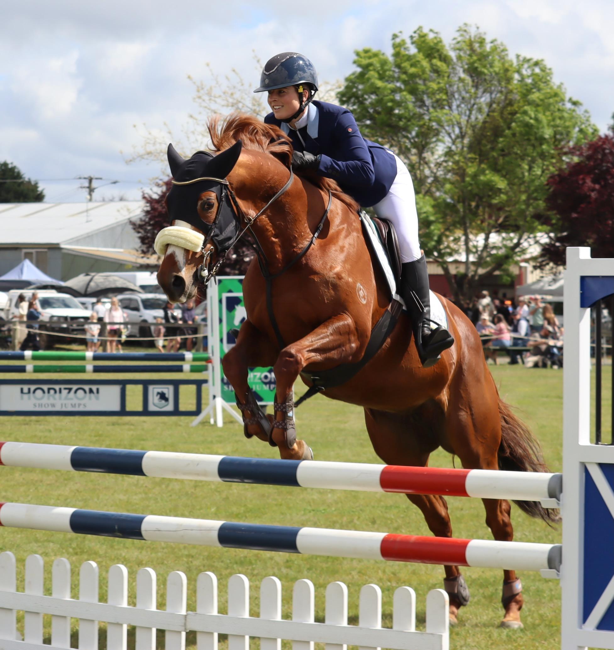 Jess Price of Hobart on Maryland in the 90cm Open Jump