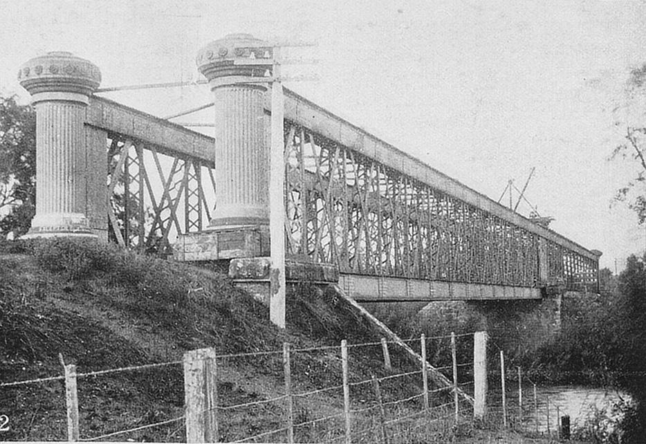 The Longford rail bridge