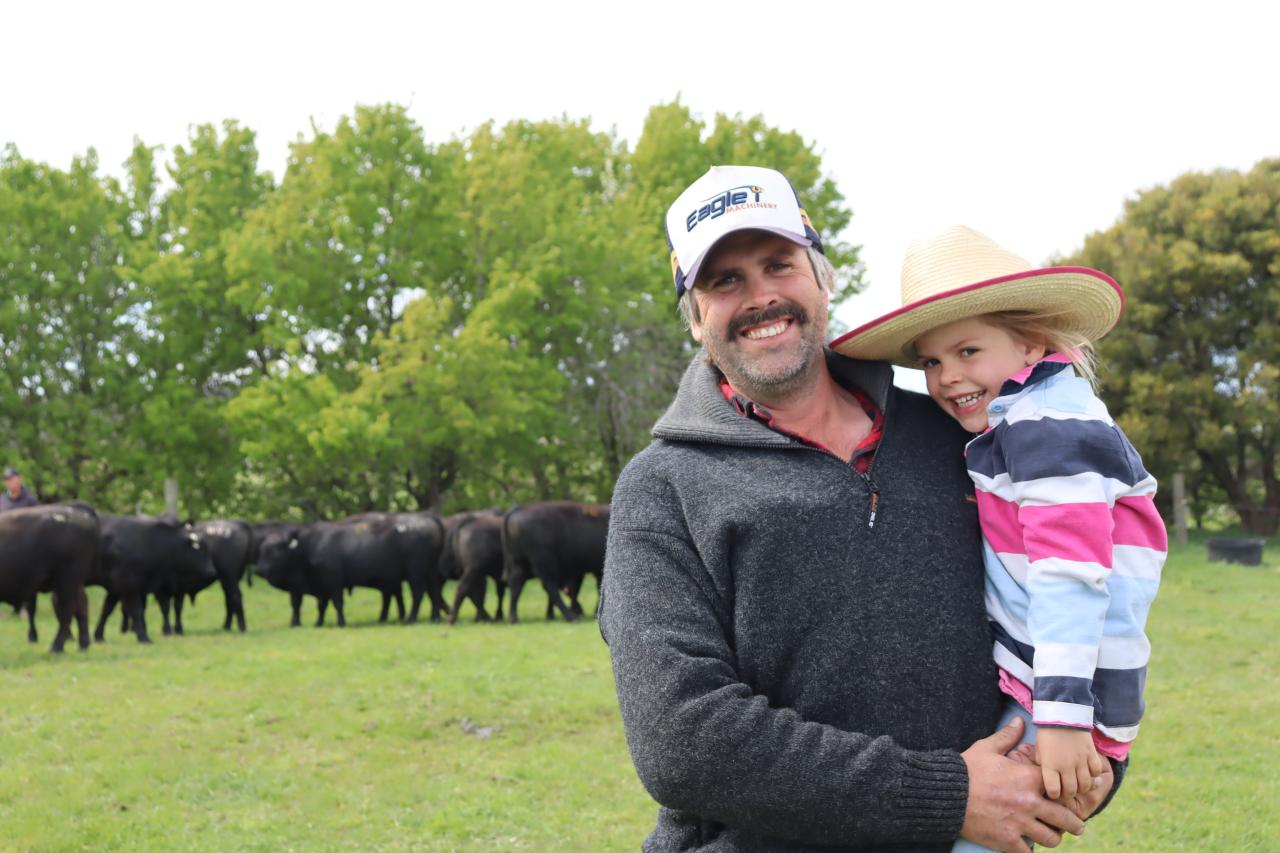 Patrick Taylor from Greenhill, near Campbelltown enjoyed the day out with daughter Alice, 4, 
