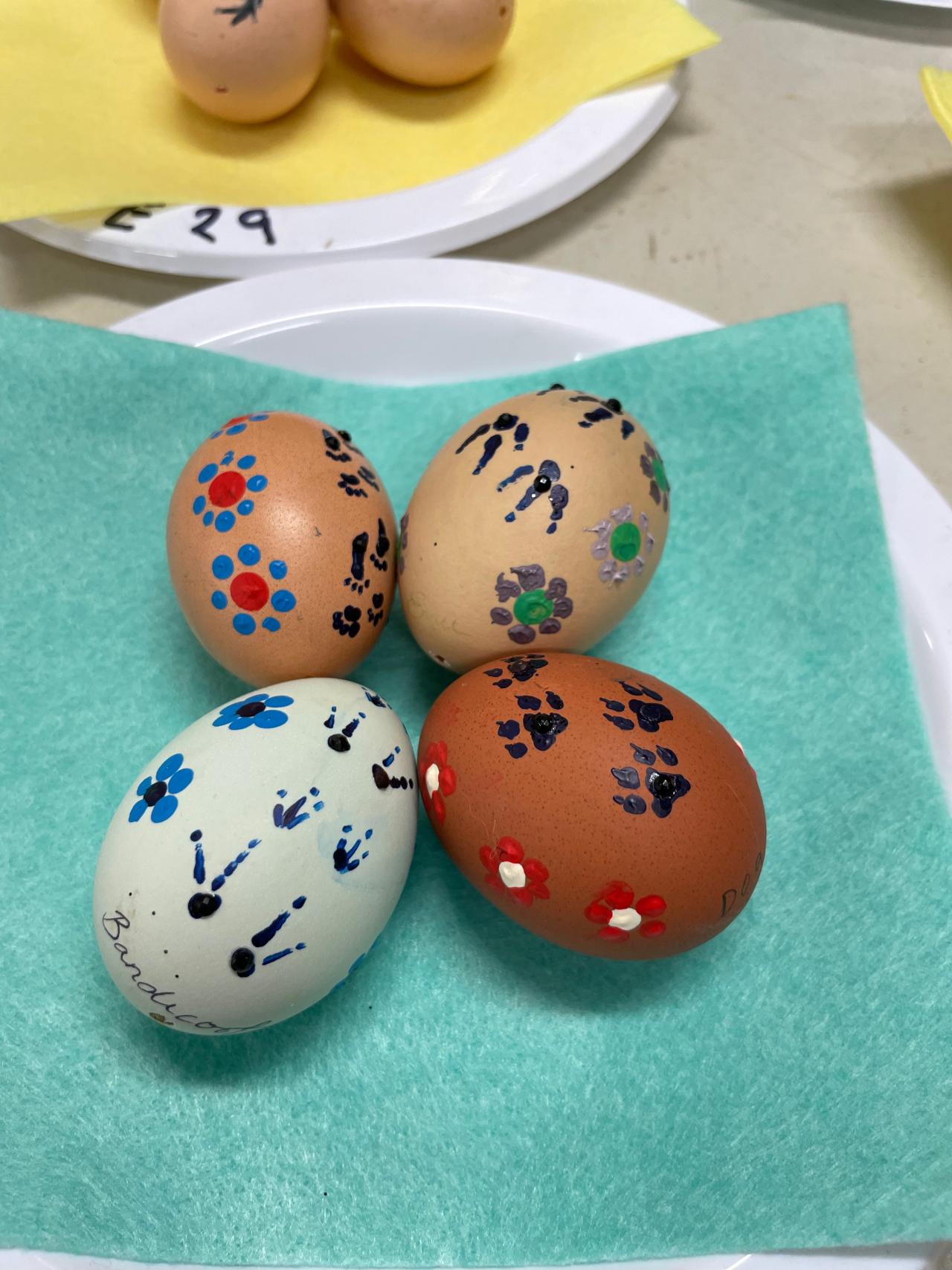 Decorated eggs