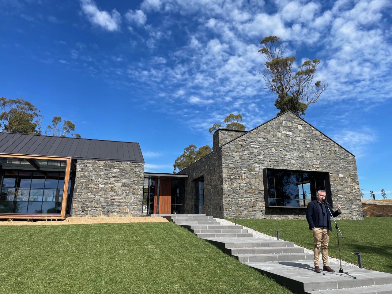 The beautiful bluestone building