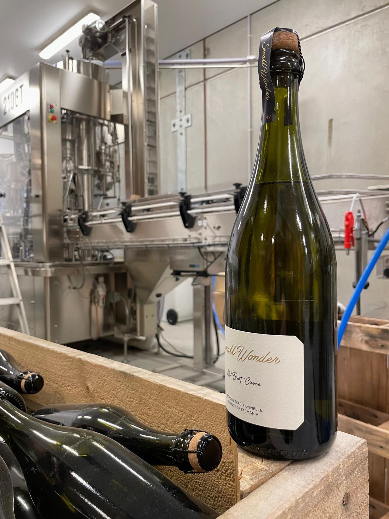 In the bottling shed