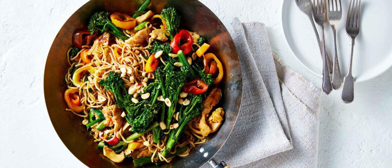 chicken and broccolini stirfry