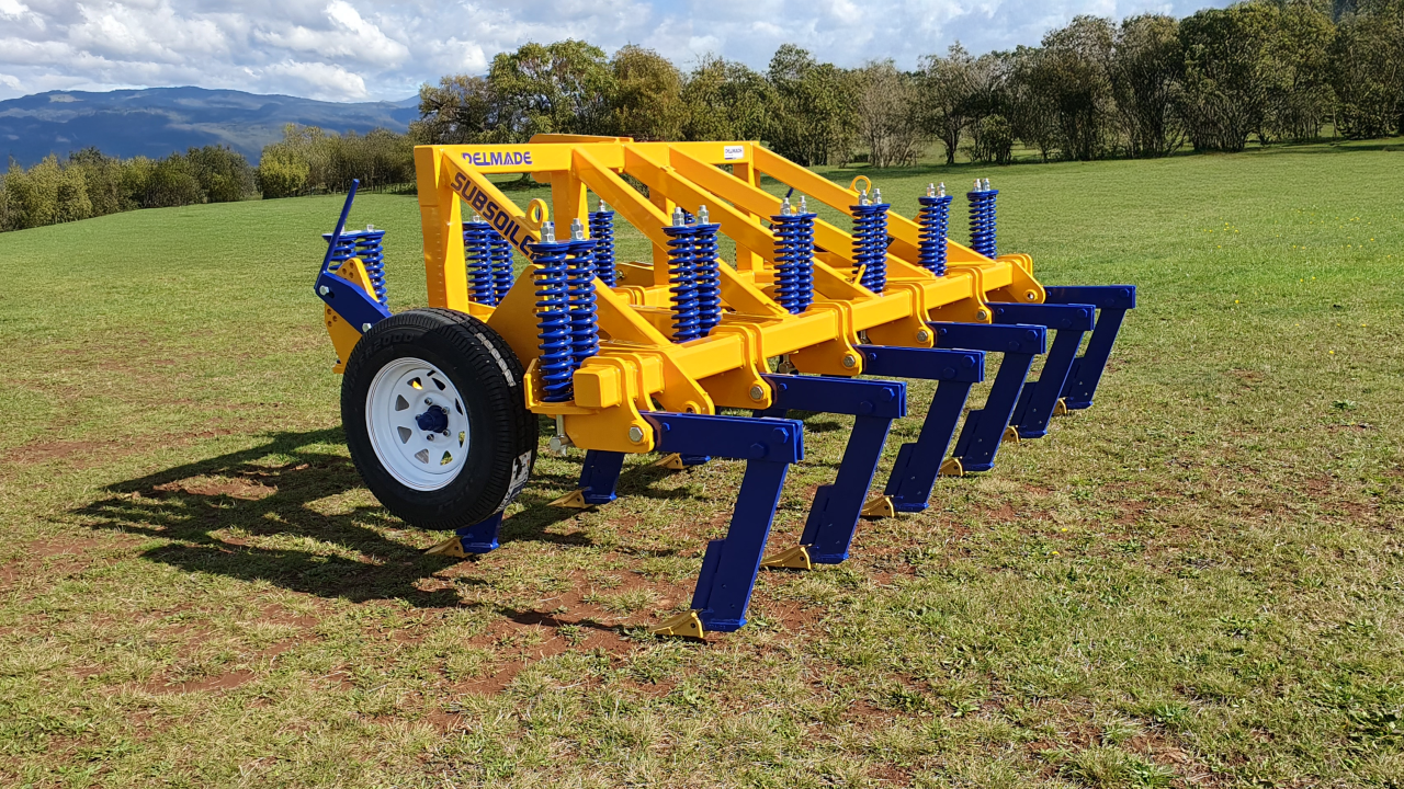 The spring tines on a Delmade subsoiler.