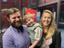  Denis Ryan and Aisling ONeill with son TJ.