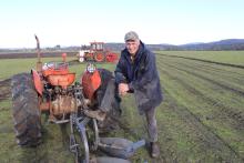  Gary Langenhizen with his Massey-Fergusson 35 model tractor.