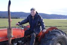 Gary Langenhuizen sitting in his tractor.