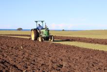  Morgan Waters taking part in the national ploughing championship.
