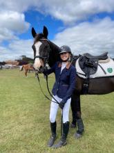  Lily Curtis of Hobart with Chilli Just An Echo who had a third in the 80cm and a fourth in the 70c showjumping.