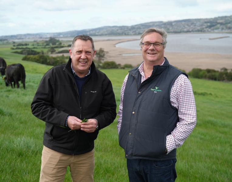 Gavin Pearce and Ian Sauer at Landfall Angus