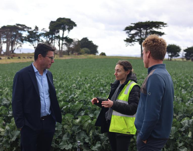 Nationals Leader David Littleproud during his visit to Tasmania