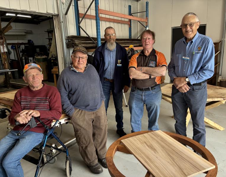 Members of the Ross Men's Shed