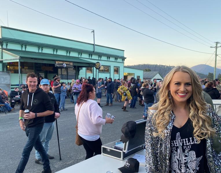 Chrisi Lamb at Mathinna