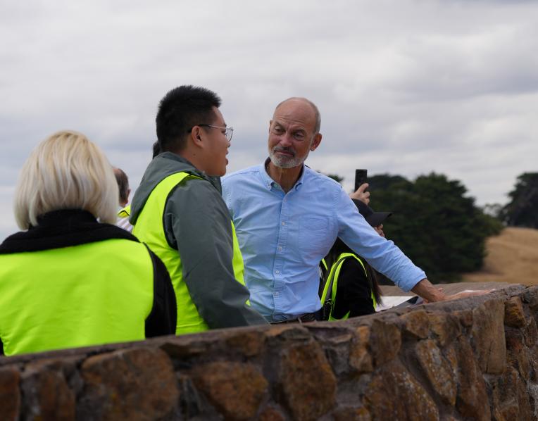 Guy Barnett chatting with international delegates