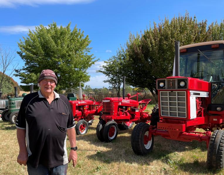 John Lette and his vintage tractors