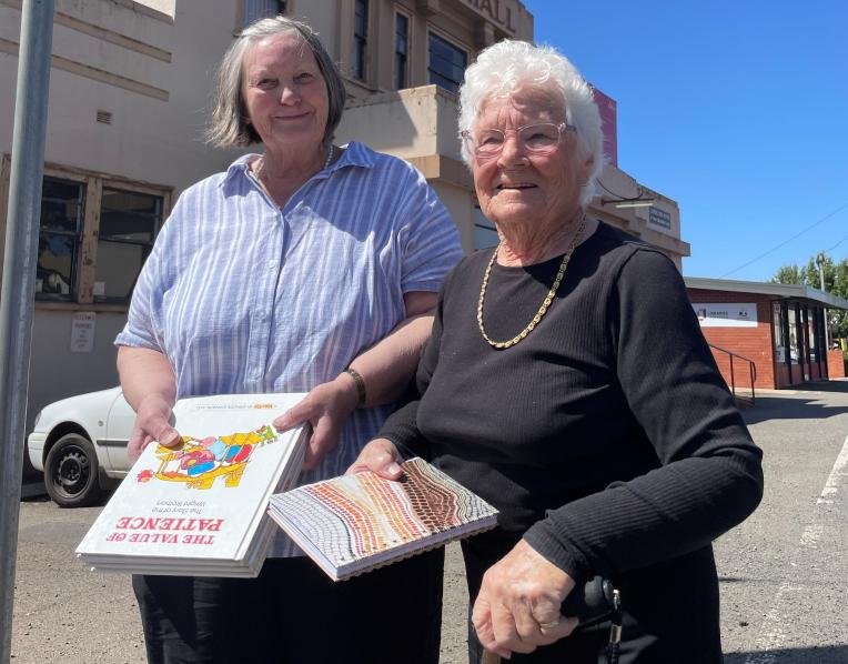 Sally Hills and Barbara  Laycock have worked  long and hard to make the  Campbell Town market a  success.