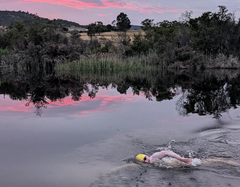 An open water swimmer