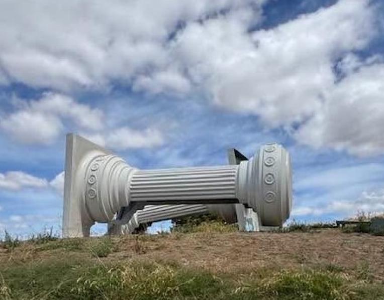 Longford railway bridge column