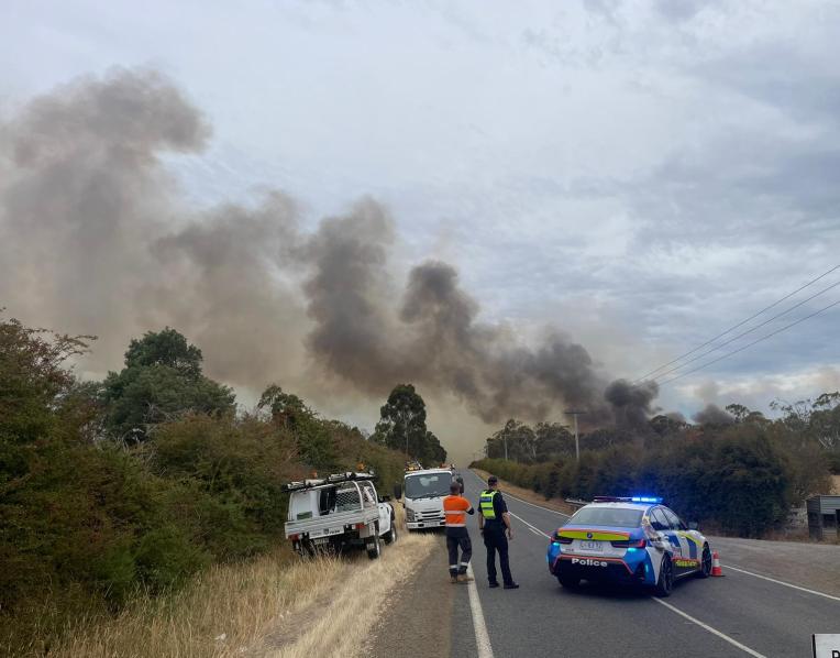 Bushfire at Longford