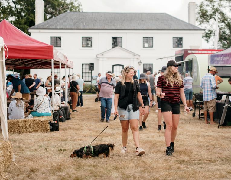 Attendees at the festival