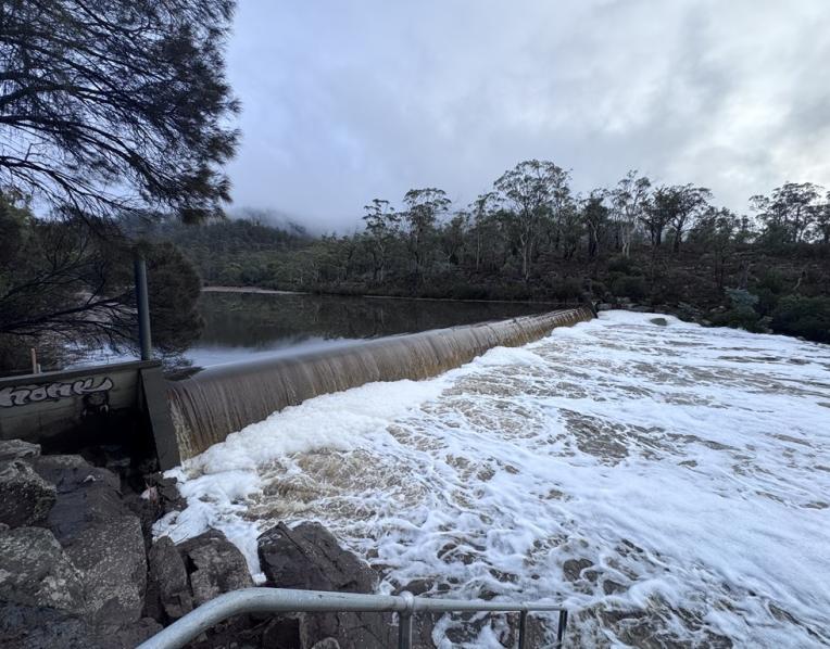 Upper Prosser Dam after recent rain