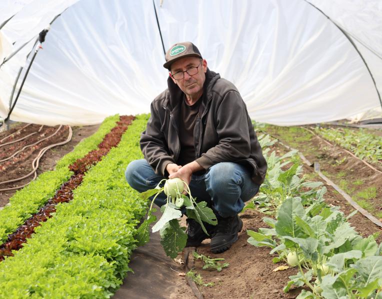 James Hutchinson is the owner of Longley Organic Farm.