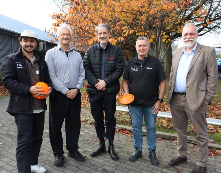The Bilby ag tech device with Daniel Gardner, Marcus Hardie, Rufus Black, Simon Edwards, Mike Rose