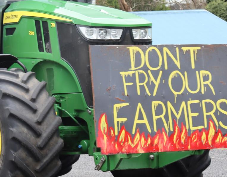 Last year's protest against price cuts for Simplot potato growers