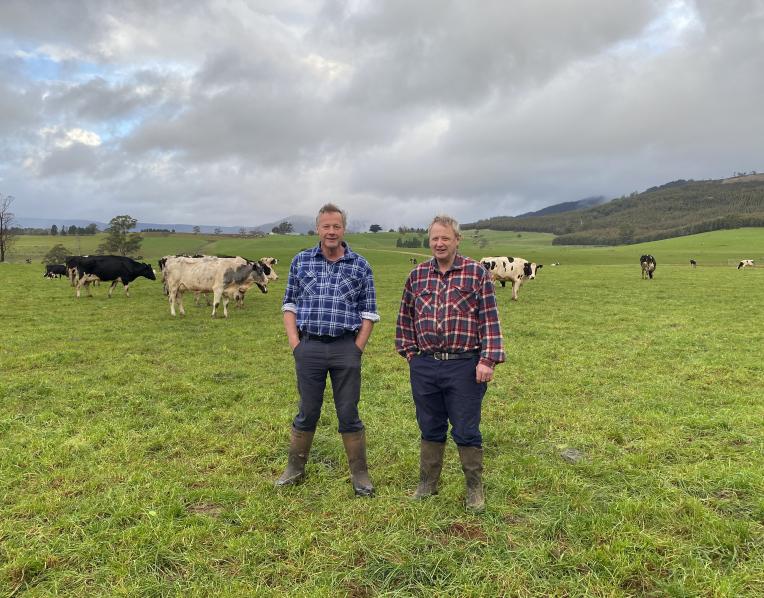 Geoff and Stan Cox from North View Dairy