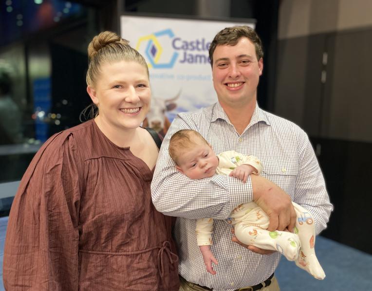 Carla and Will Hurst with little Josie, 7 months, all from Chudleigh.