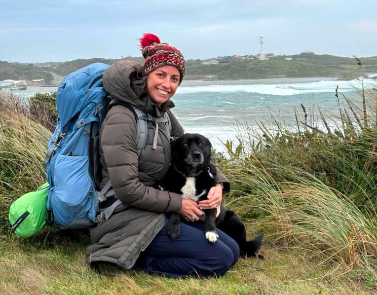 Jessica Cox and dog Bella