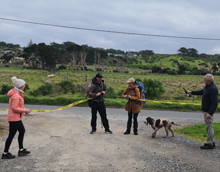 Jessica Cox and her husband George completed a seven-day, 200-kilometre circumnavigation of King Island’s coastline on Tuesday, raising almost $10,000 for the Black Dog Institute.