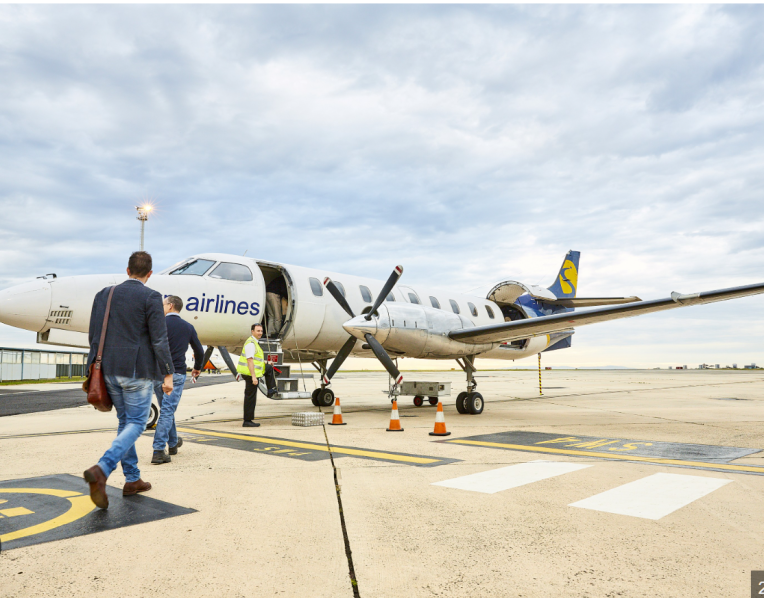 A Sharp Airlines plane