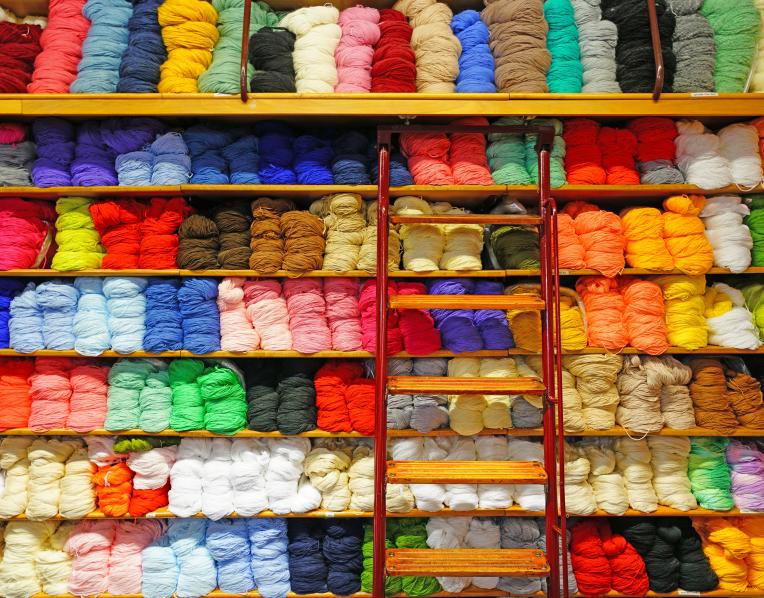 Colourful wools