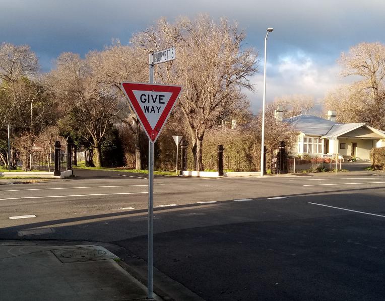 The intersection in question