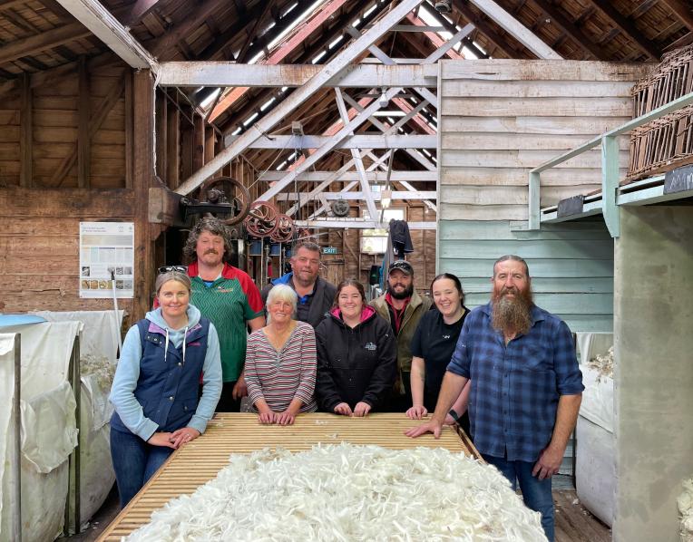 Family shearing together at Hunterston