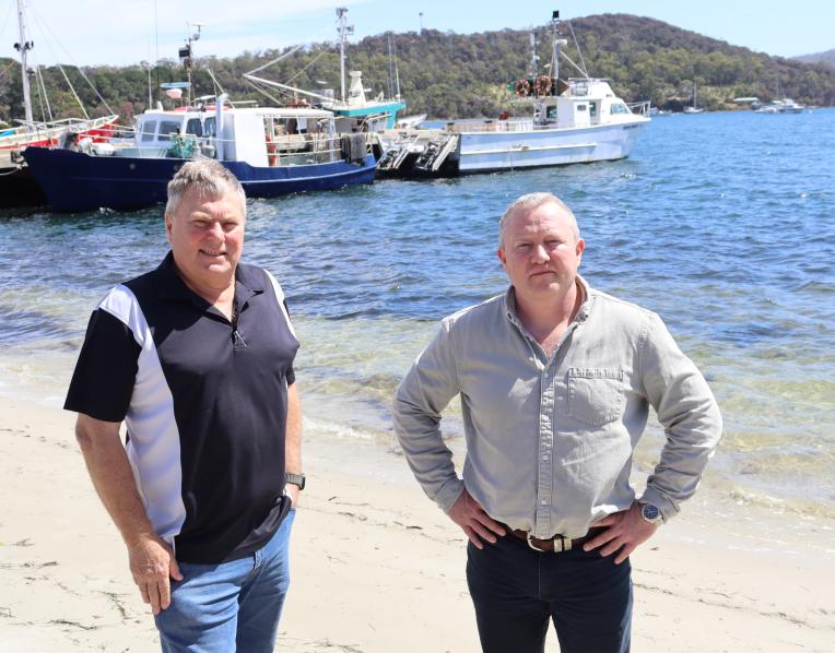 Tasman Mayor Rod Macdonald and council general manager Blake repine