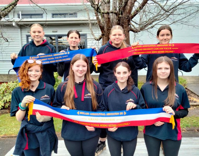 Sheffield School students after winning the School Merino Challenge