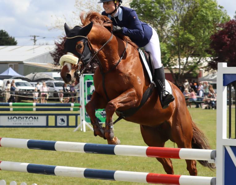 Jess Price of Hobart on Maryland in the 90cm Open Jump