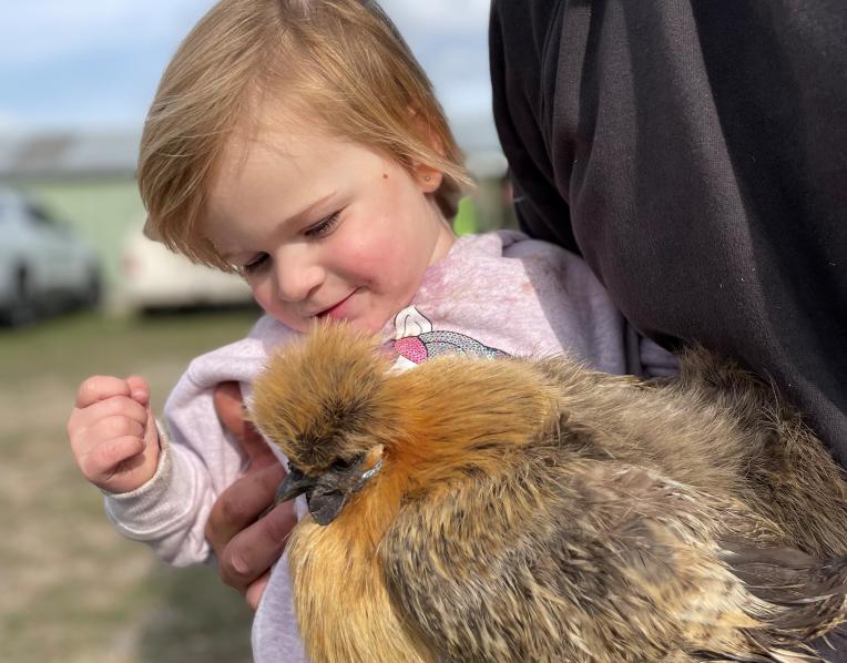 Five-year-old Sophie Maloney of Exeter
