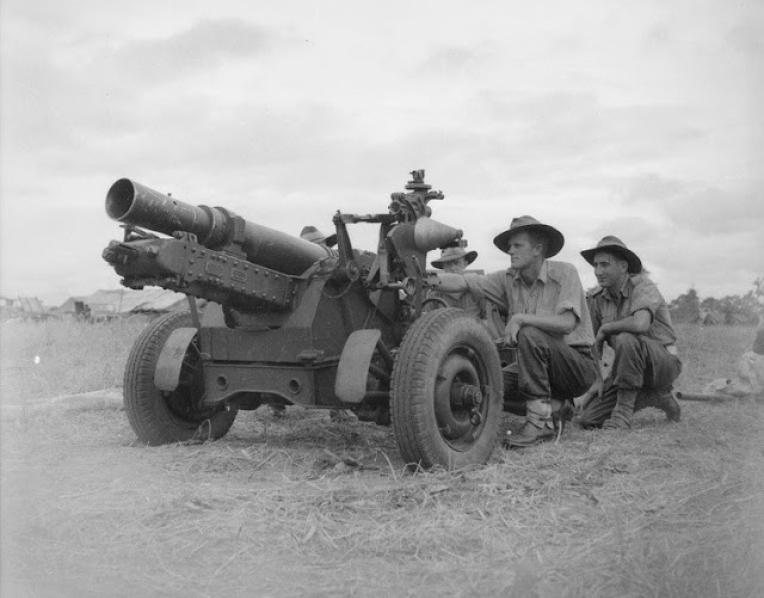 Jim’s mission was to collect replacements for their worn-out 25-pounder guns