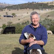 Ian Womack with his rescue dog Wally