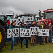 TasFarmers members and potato producers at the protest against Simplot's latest price offer