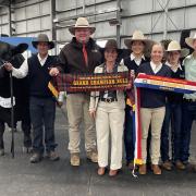 Ben Drain 'Brooklyn West' property manager. Scott Wright - CEO of ANGUS AUSTRALIA. Judge Erica Halliday Ben Nevis Angus Stud, Walcha. Georgina, Anna, Olivia and Andrew Raff.
