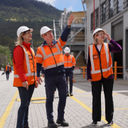 Rebecca White and Julie Collins (R) at Boyer