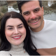 New Sorell Times, Tasman Gazette and East Coast View editor Simon McGuire with his partner Aramaya