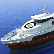 An artist impression of the new Maria Island Ferry
