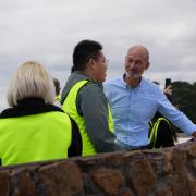 Guy Barnett chatting with international delegates
