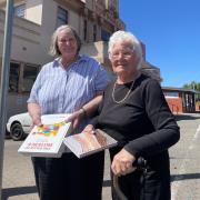 Sally Hills and Barbara  Laycock have worked  long and hard to make the  Campbell Town market a  success.