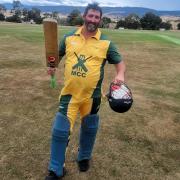 John Fowle after his innings